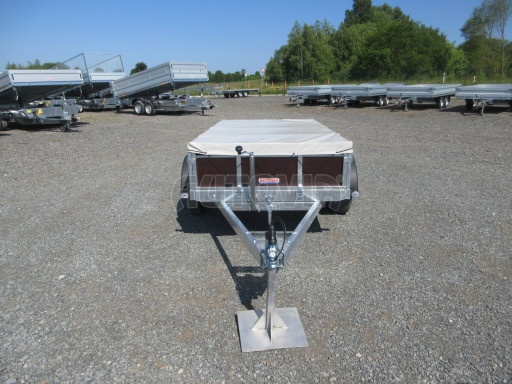 Sklopný nebrzděný přívěs AVP N2 2,52x1,30/0,30 RE, hever + plachta č.32