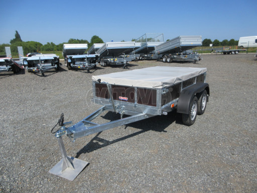 Sklopný nebrzděný přívěs AVP N2 2,52x1,30/0,30 RE, hever + plachta č.33