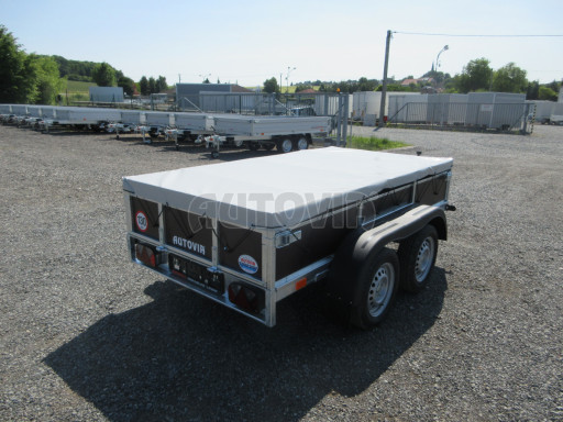 Sklopný nebrzděný přívěs AVP N2 2,52x1,30/0,30 RE, hever + plachta č.37