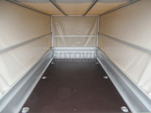 Sklopný nebrzděný přívěs AVM N2 2,52x1,30/1,19 plachta č.11