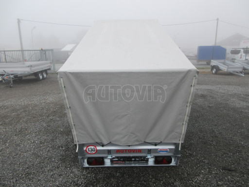 Sklopný nebrzděný přívěs AVM N2 2,52x1,30/1,19 plachta č.19