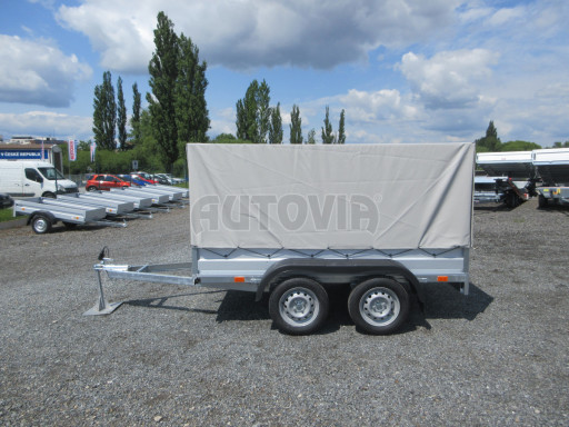 Sklopný nebrzděný přívěs AVM N2 2,52x1,30/1,19 plachta č.3