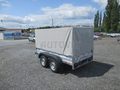 Sklopný nebrzděný přívěs AVM N2 2,52x1,30/1,19 plachta č.4