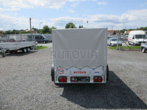 Sklopný nebrzděný přívěs AVM N2 2,52x1,30/1,19 plachta č.5