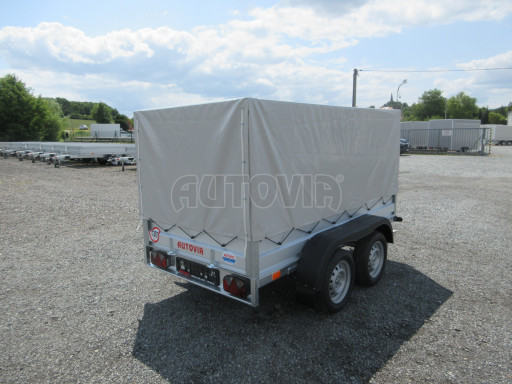 Sklopný nebrzděný přívěs AVM N2 2,52x1,30/1,19 plachta č.6