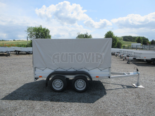Sklopný nebrzděný přívěs AVM N2 2,52x1,30/1,19 plachta č.7