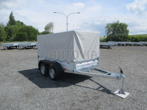 Sklopný nebrzděný přívěs AVM N2 2,52x1,30/1,19 plachta č.8