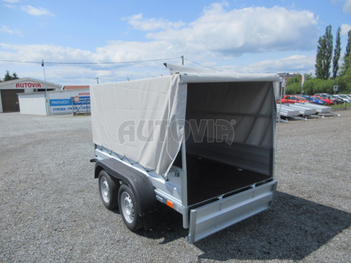 Sklopný nebrzděný přívěs AVM N2 2,52x1,30/1,19 plachta č.9