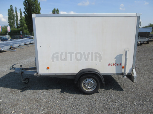 Bazarový skříňový přívěs za osobní auto ZV 26 N1 skříň 2,50x1,25/1,50