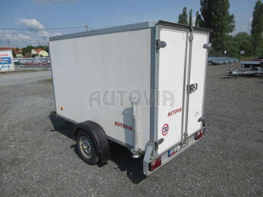 Bazarový skříňový přívěs za osobní auto ZV 26 N1 skříň 2,50x1,25/1,50