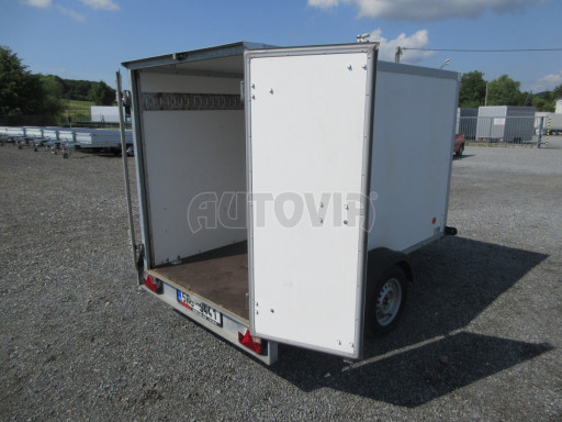 Bazarový skříňový přívěs za osobní auto ZV 26 N1 skříň 2,50x1,25/1,50