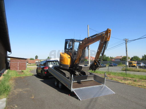 MULTIFUNKČNÍ přepravník mechanizace a třístranný sklápěč JK 3,5T 4,00x2,10/0,35 v elektrice č.75