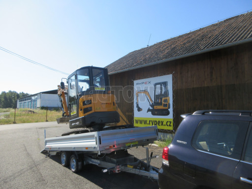 MULTIFUNKČNÍ přepravník mechanizace a třístranný sklápěč JK 3,5T 4,00x2,10/0,35 v elektrice č.77