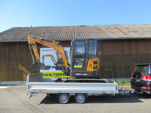 MULTIFUNKČNÍ přepravník mechanizace a třístranný sklápěč JK 3,5T 4,00x2,10/0,35 v elektrice č.4