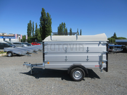 PROFI hliníkový přívěs s nástavbami a víkem ZV 26 ALU N1 2,51x1,25/1,20 POČ č.3