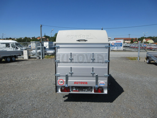 PROFI hliníkový přívěs s nástavbami a víkem ZV 26 ALU N1 2,51x1,25/1,20 POČ č.5