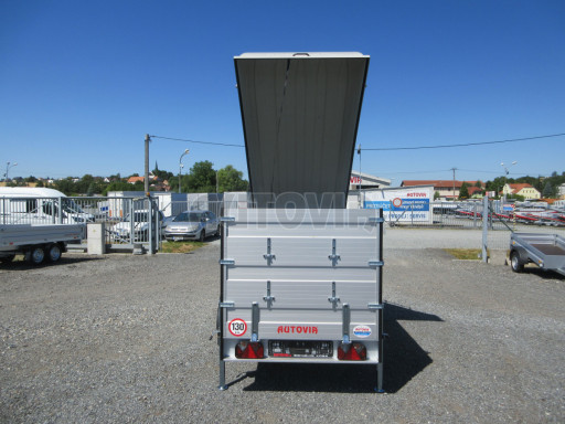 PROFI hliníkový přívěs s nástavbami a víkem ZV 26 ALU N1 2,51x1,25/1,20 POČ č.11