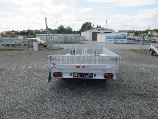 Přepravník 3ks motocyklů - nebrzděný přívěsný vozík ZV 32 750kg N2 3,00x1,80/0,35