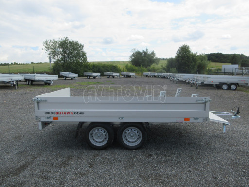 Přepravník 3ks motocyklů - nebrzděný přívěsný vozík ZV 32 750kg N2 3,00x1,80/0,35