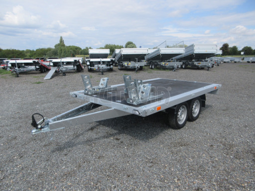 Přepravník 3ks motocyklů - nebrzděný přívěsný vozík ZV 32 750kg N2 3,00x1,80/0,35