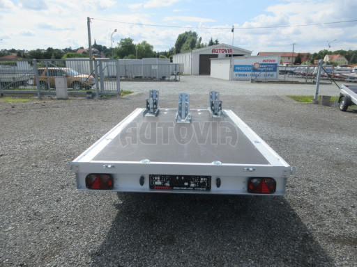 Přepravník 3ks motocyklů - nebrzděný přívěsný vozík ZV 32 750kg N2 3,00x1,80/0,35