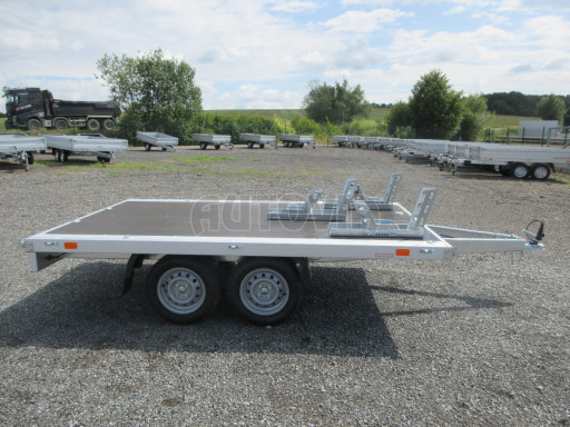 Přepravník 3ks motocyklů - nebrzděný přívěsný vozík ZV 32 750kg N2 3,00x1,80/0,35