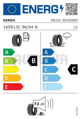 Pneu 165 R13 C 96N (710 kg) Kenda M+S č.1