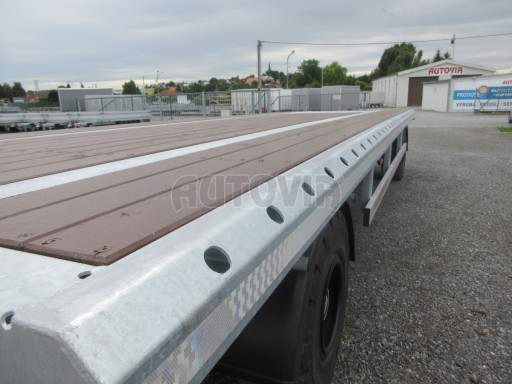Traktorový přívěs plato s točnou AVG 25T 7,40x2,48 č.17