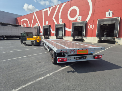 Traktorový přívěs plato s točnou AVG 25T 7,40x2,48 č.2