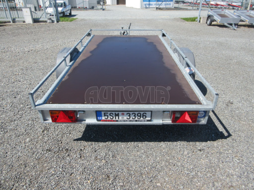 Bazarový přívěs pro převoz drobné mechanizace AMS 1,3T 3,00x1,60