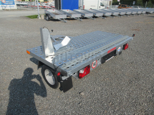 Přívěsný vozík pro přepravu motocyklů a jízdních kol MKB 750kg 1,07x2,31