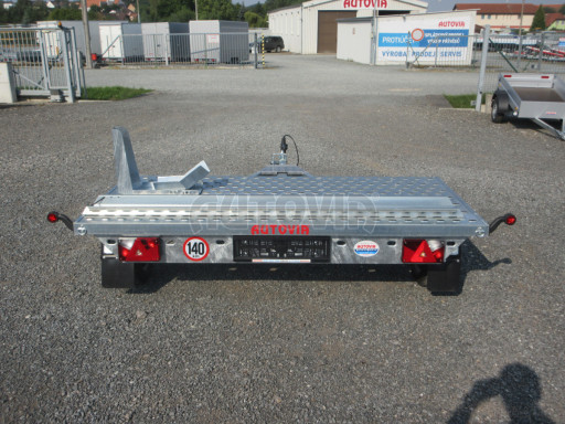 Přívěsný vozík pro přepravu motocyklů a jízdních kol MKB 750kg 1,07x2,31
