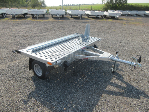 Přívěsný vozík pro přepravu motocyklů a jízdních kol MKB 750kg 1,07x2,31