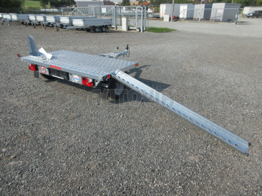 Přívěsný vozík pro přepravu motocyklů a jízdních kol MKB 750kg 1,07x2,31