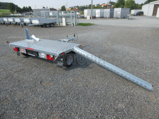 Přívěsný vozík pro přepravu motocyklů a jízdních kol MKB 750kg 1,07x2,31