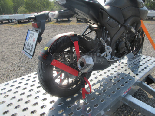 Přívěsný vozík pro přepravu motocyklů a jízdních kol MKB 750kg 1,07x2,31