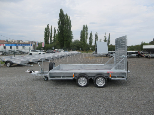 Celosvařený přepravník stavebních strojů BT 3,5T 2,99x1,54/0,25 rampa č.8