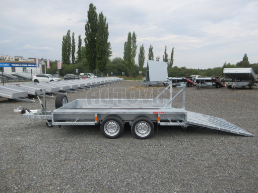 Celosvařený přepravník stavebních strojů BT 3,5T 2,99x1,54/0,25 rampa č.12