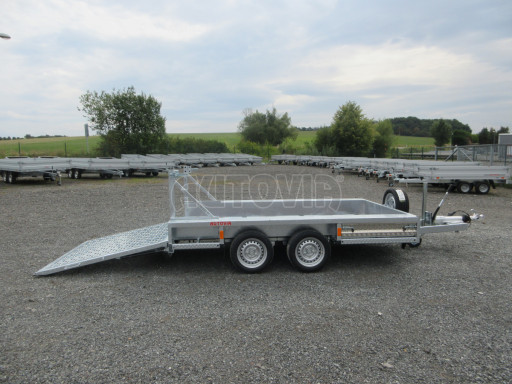 Celosvařený přepravník stavebních strojů BT 3,5T 2,99x1,54/0,25 rampa č.13