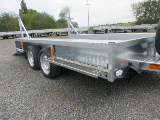 Celosvařený přepravník stavebních strojů BT 3,5T 2,99x1,54/0,25 rampa č.14