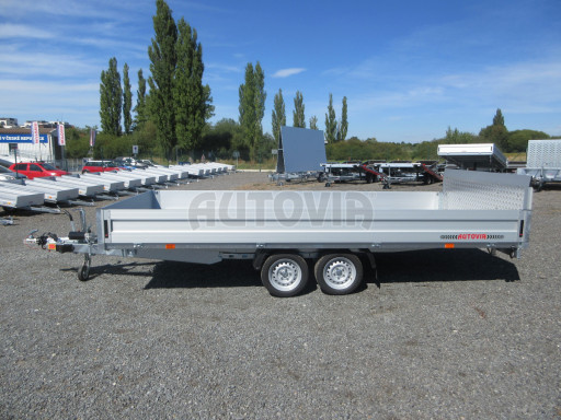 AD 2,7T 4,50x2,09 hydraulicky sklopný valník s rampou