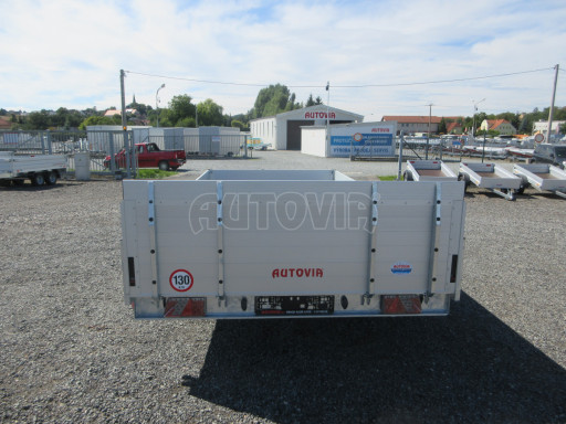 AD 2,7T 4,50x2,09 hydraulicky sklopný valník s rampou