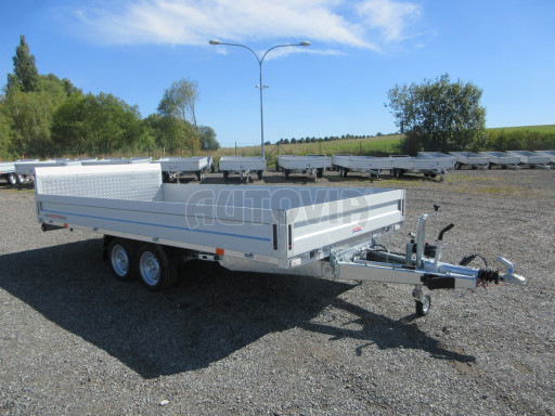 AD 2,7T 4,50x2,09 hydraulicky sklopný valník s rampou