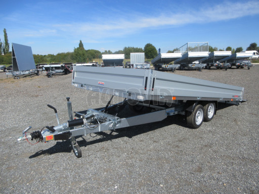 AD 2,7T 4,50x2,09 hydraulicky sklopný valník s rampou