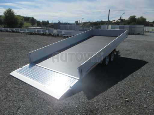 AD 2,7T 4,50x2,09 hydraulicky sklopný valník s rampou