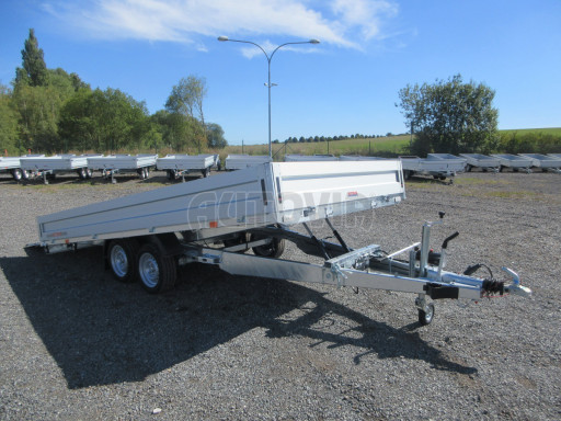 AD 2,7T 4,50x2,09 hydraulicky sklopný valník s rampou