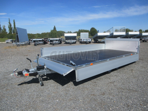 AD 2,7T 4,50x2,09 hydraulicky sklopný valník s rampou