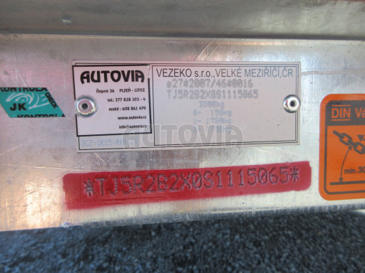 Přepravník mechanizace BT 3,5T 3,02x1,55/0,35 rampa* č.26