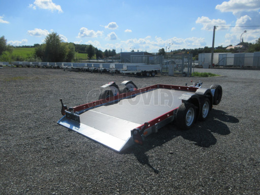 Hydraulicky sklopný přepravník HS 3,5T B2 3,45x1,86 ruč. RED č.15