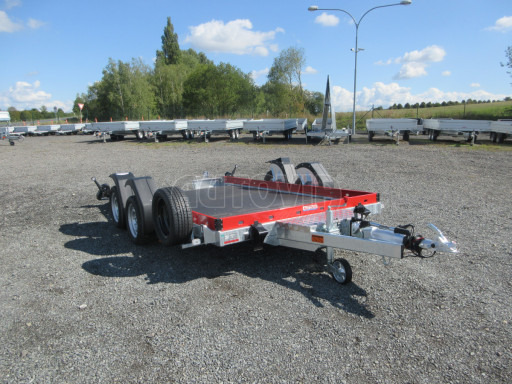 Hydraulicky sklopný přepravník HS 3,5T B2 3,45x1,86 ruč. RED č.4